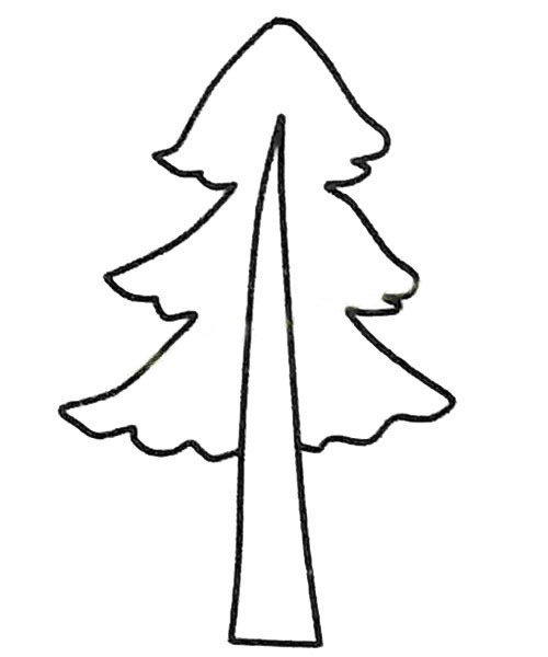 松树简笔画图片