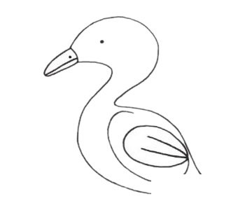 鸳鸯简笔画图片