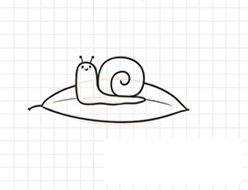 蜗牛简笔画怎么画