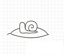 蜗牛简笔画怎么画