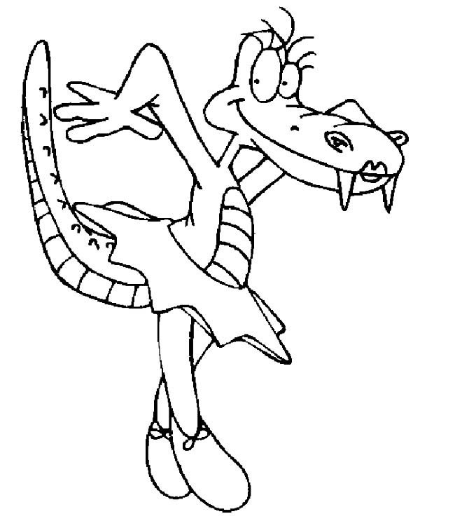 跳舞的鳄鱼动物简笔画步骤图片大全