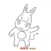 卡通小牛（儿童简笔画）