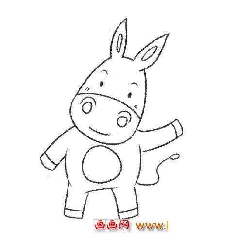 卡通小牛(儿童简笔画)