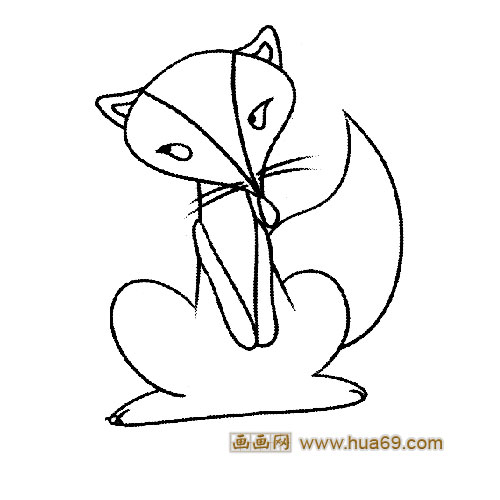 动物简笔画:狡猾的狐狸