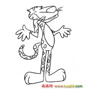 演讲的豹简笔画