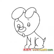 乖巧的小狗简笔画3