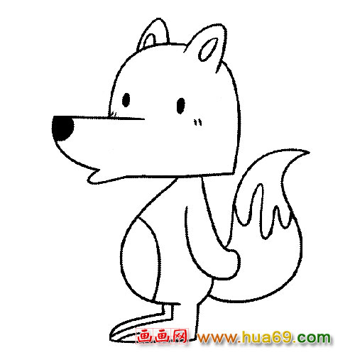 简笔画(狼宝宝)4