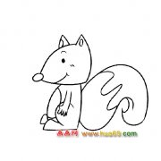 做体操的松鼠【简笔画】4