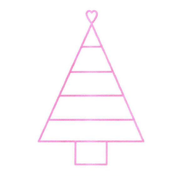 圣诞树简笔画怎么画