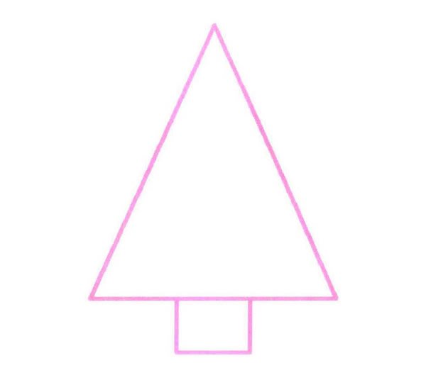 圣诞树简笔画怎么画