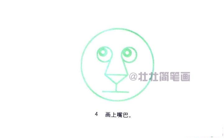 老虎简笔画画法_怎么画老虎的简笔画