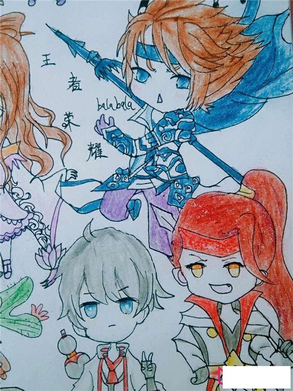 王者荣耀简笔画超浪的英雄