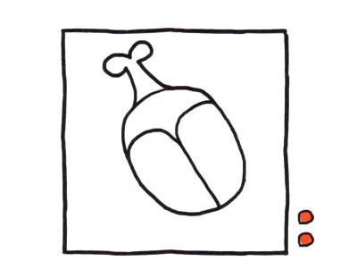 象鼻虫简笔画四步画出 象鼻虫简笔画图片