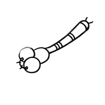 蜻蜓简笔画图片