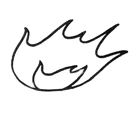 篝火简笔画图片