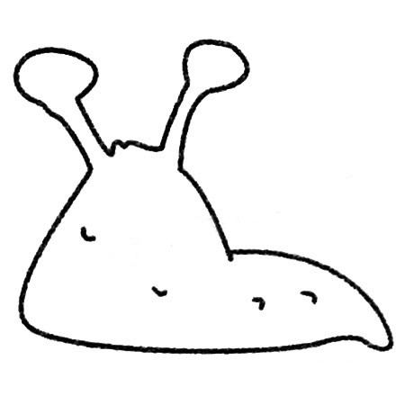 鼻涕虫简笔画图片大全