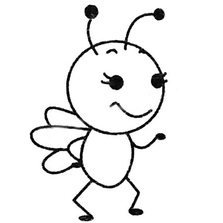 蜜蜂简笔画图片大全