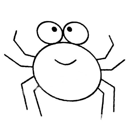 蜘蛛简笔画图片及画法步骤