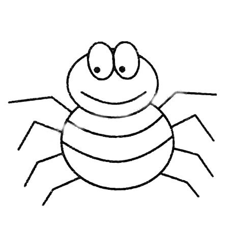 蜘蛛简笔画图片及画法步骤