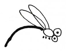 简单蜻蜓的画法简笔画图片