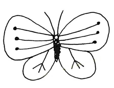蝴蝶简笔画图片