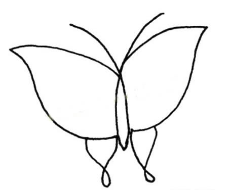 简单的蝴蝶简笔画图片大全
