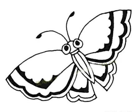 简单的蝴蝶简笔画图片大全