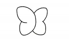 四步画出蝴蝶兰简笔画步骤图教程