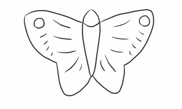 蝴蝶风筝简笔画步骤教程