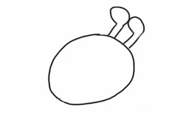 小蚂蚁简笔画的画法步骤图