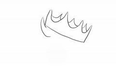 戴王冠的王子简笔画步骤图