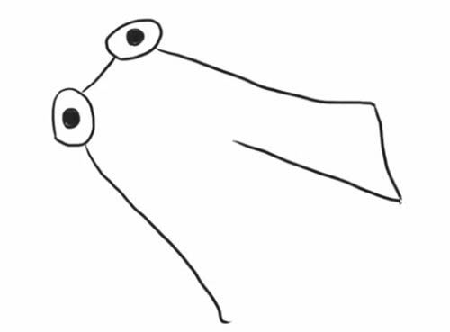 知了简笔画的画法步骤图片