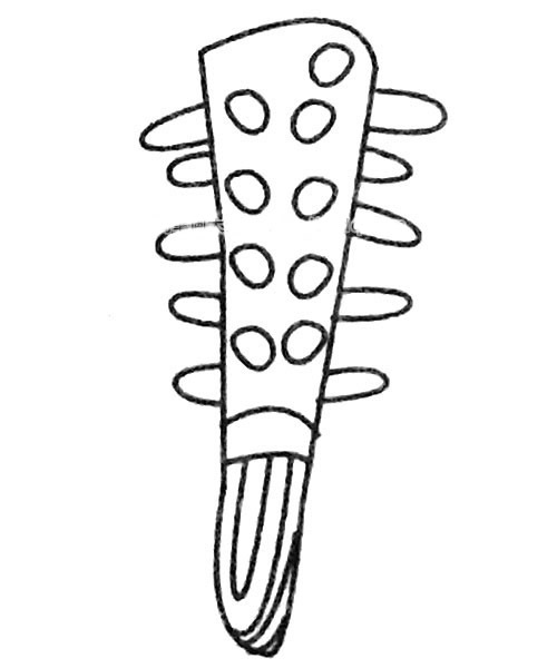 狼牙棒简笔画大全及画法步骤图片