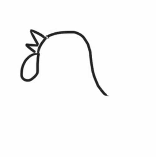 公鸡简笔画图片