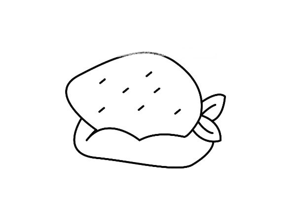 简笔画草莓蛋糕的画法步骤图解