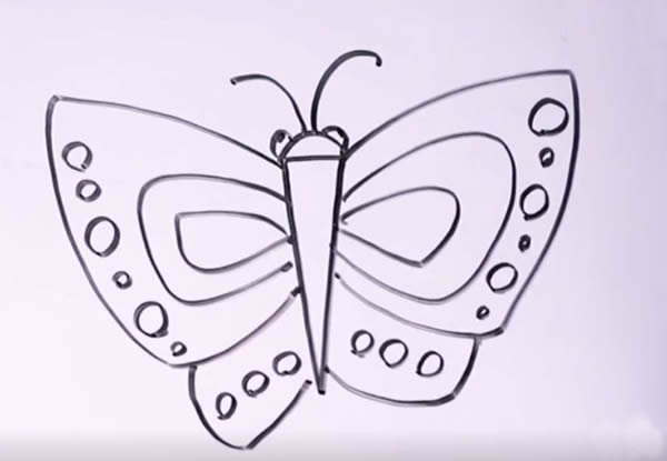 蝴蝶简笔画