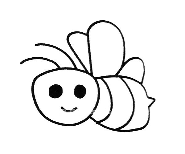 可爱的卡通蜜蜂简笔画图片