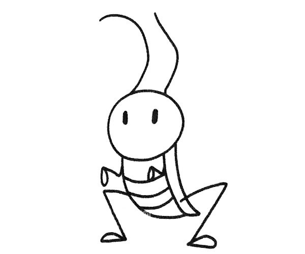 卡通蚱蜢简笔画图片