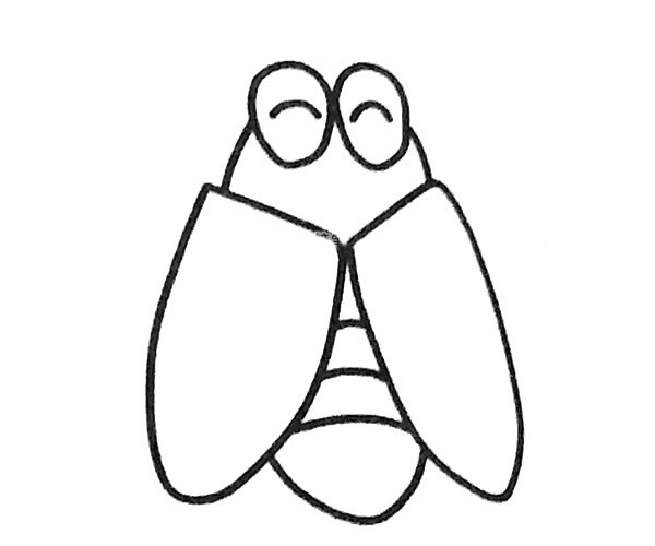 蝉的简笔画图片