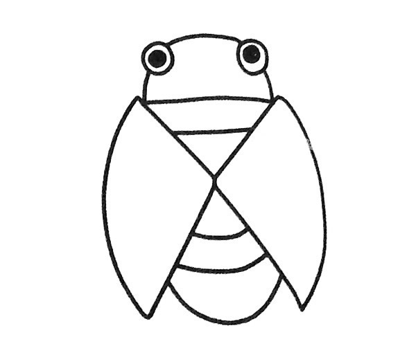 蝉的简笔画图片