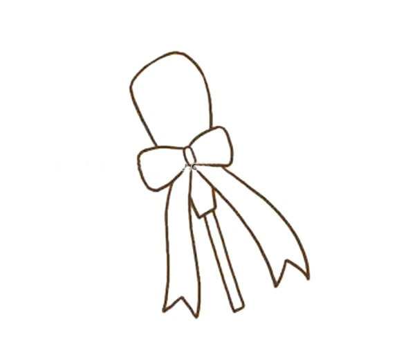 包装漂亮的玫瑰花简笔画