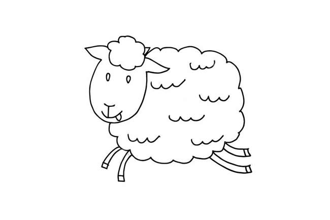 小羊简笔画