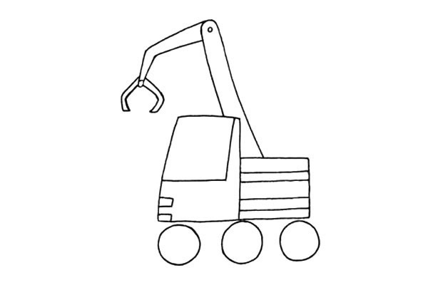 吊车简笔画图片大全