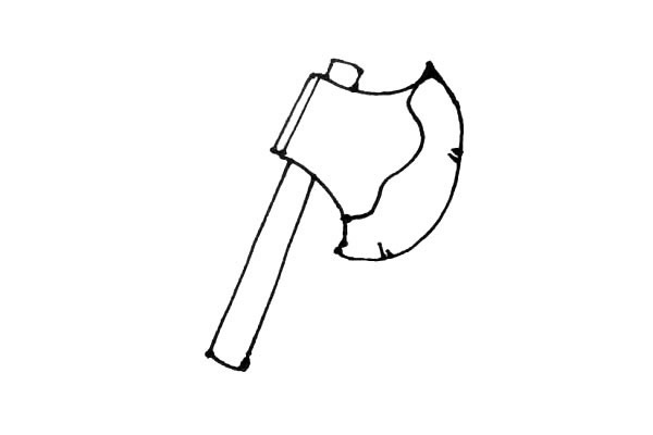 斧子斧头简笔画