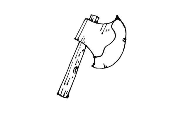 斧子斧头简笔画