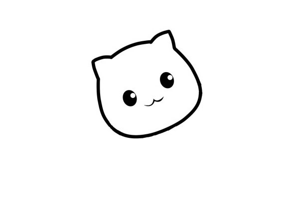 可爱萌小猫咪简笔画