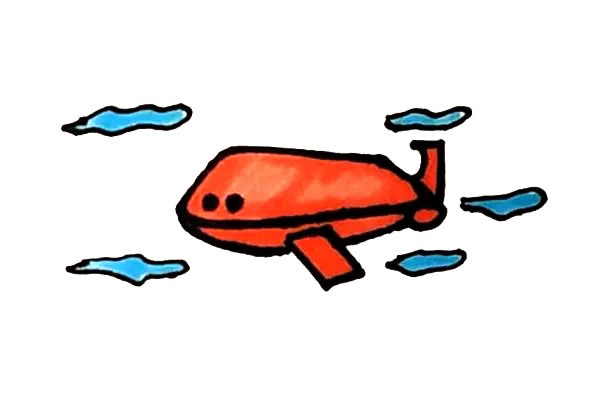 飞行的客机简笔画