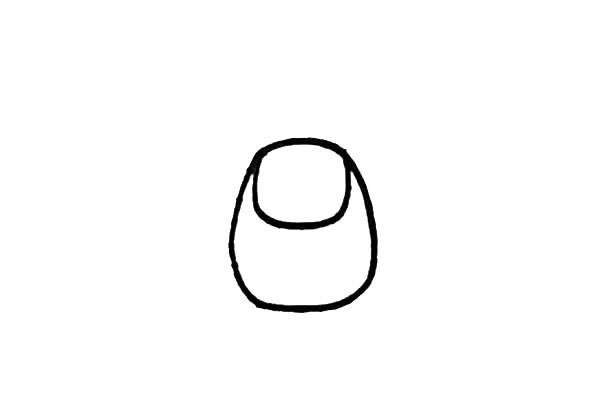 双肩背包简笔画