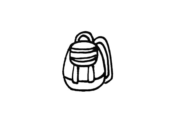 双肩背包简笔画