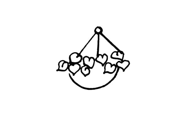 吊篮简笔画